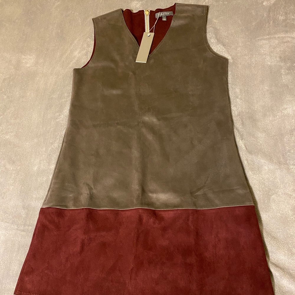 Faux suede Gracia dress